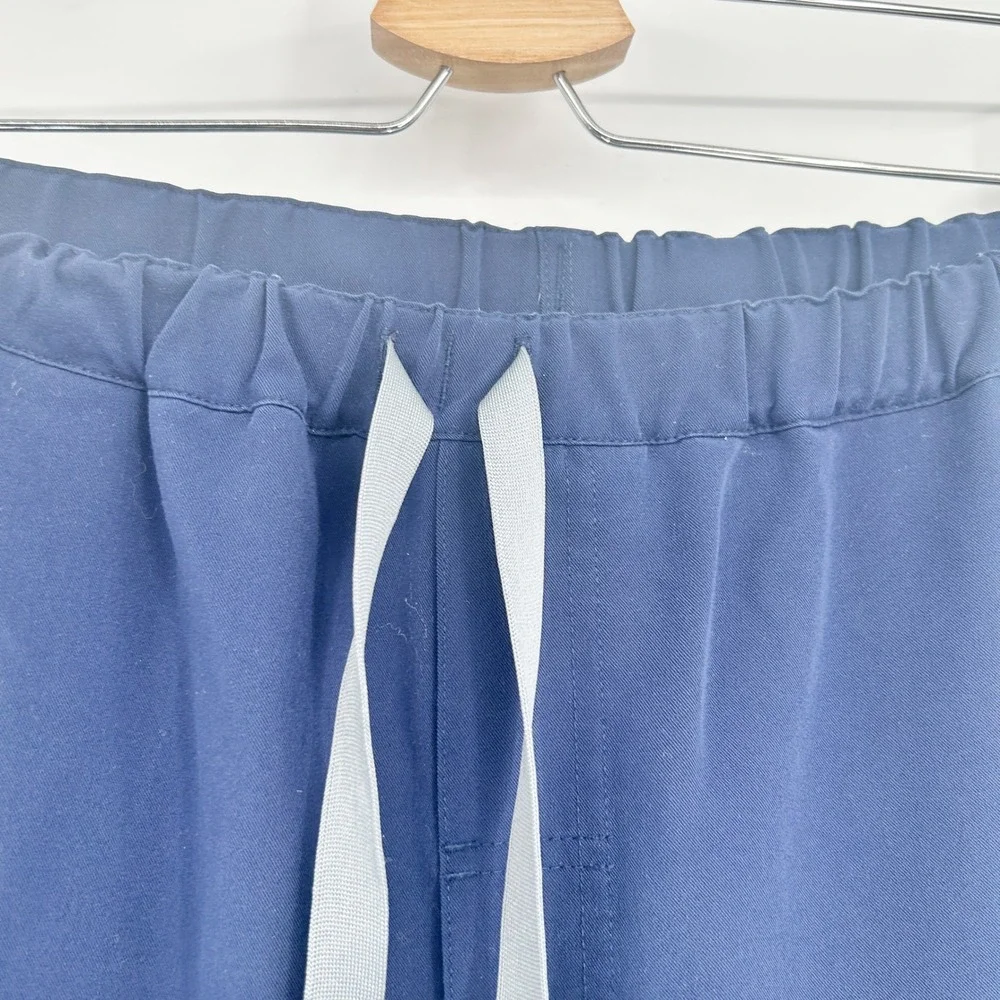 FIGS Mens Navy Blue Technical Collection Straight Leg Medical Scrub Pants Size M